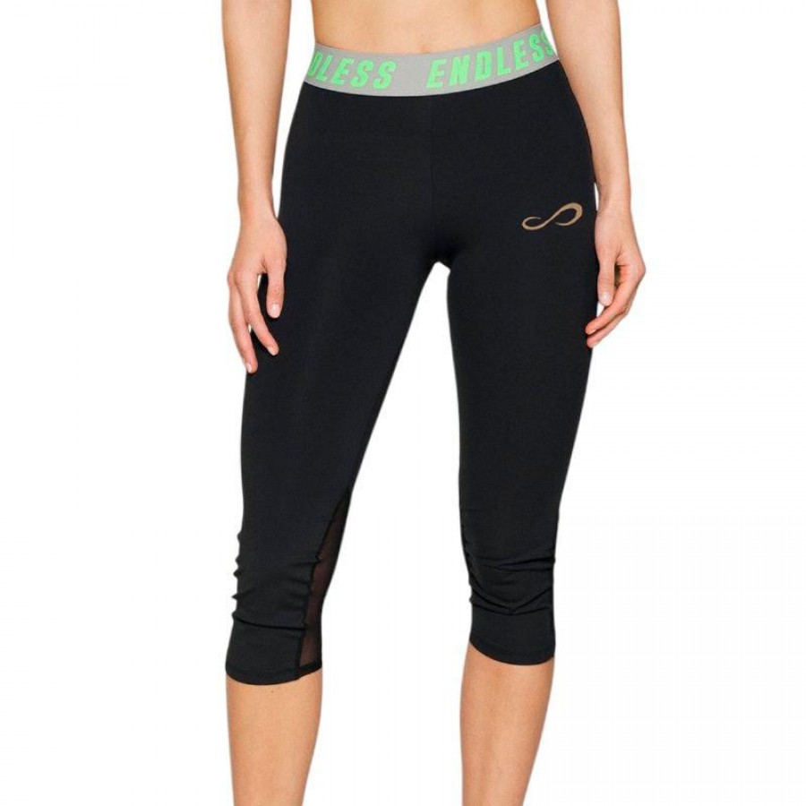 Mallas Endless Iconic Negro Verde  Offer + Cheap