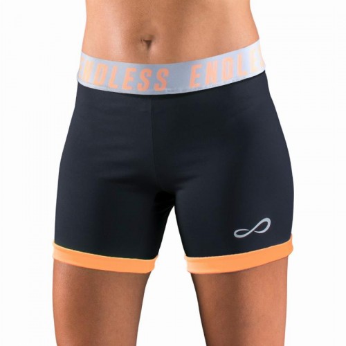 Mallas Endless Strech Negro Salmon Mallas Endless Strech Negro Salmon