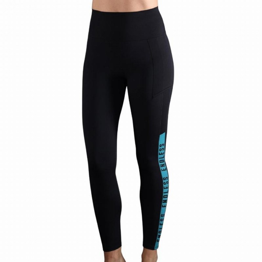 Endless Syncro Leggings Petrolio Nero  Offerta + Economico