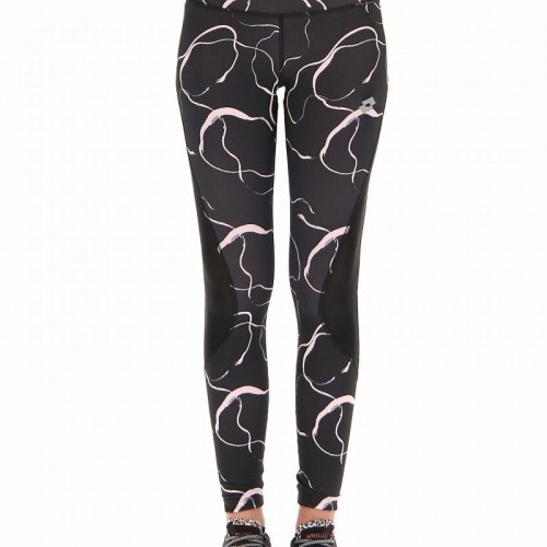 Mallas Lotto Run Fit II Negro Rosa Pastel Mallas Lotto Run Fit II Negro Rosa Pastel