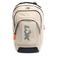 Mochila Lok Maxx Blanco Roto Naranja  Oferta + Barato
