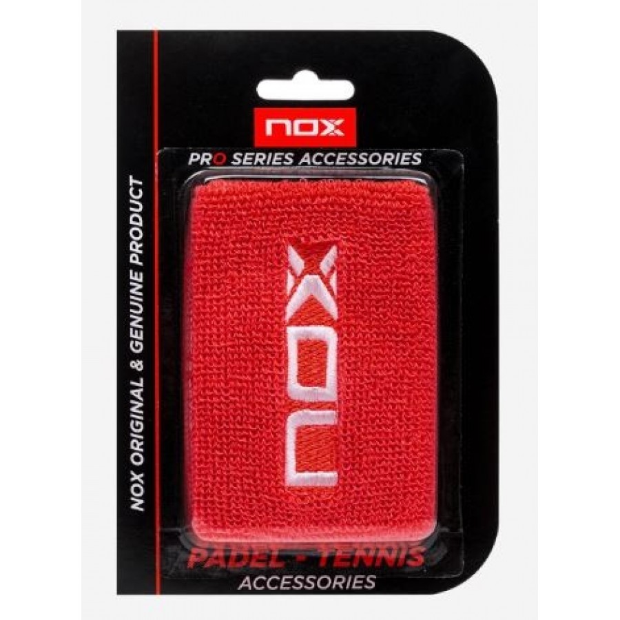 Nox Red Logo White Wristband 2 Units  Offer + Cheap