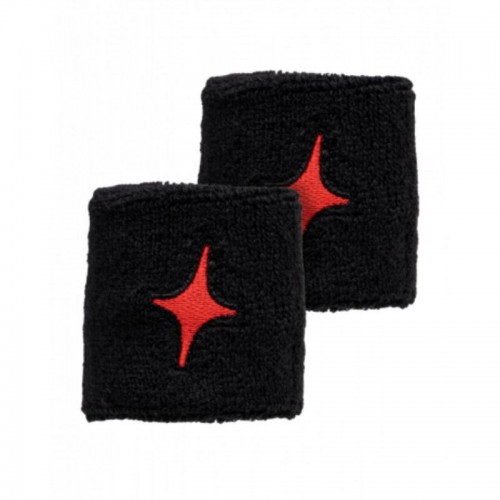 Munequeras StarVie Negro Rojo 2 Unidades Munequeras StarVie Negro Rojo 2 Unidades