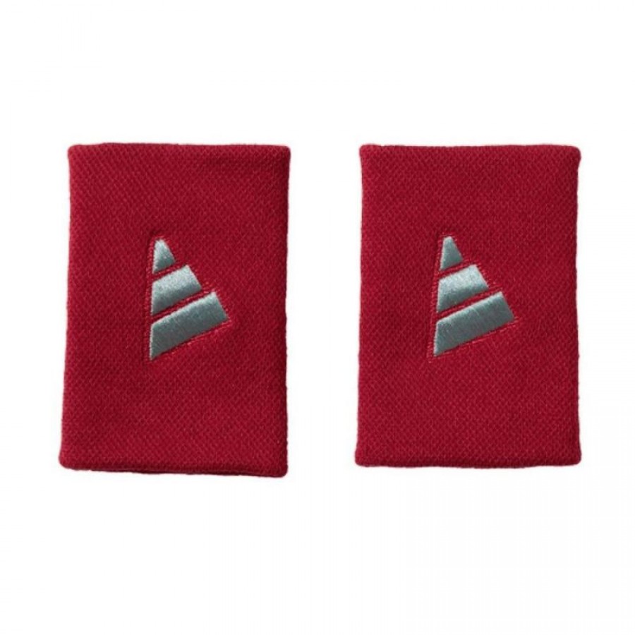 Munequeras Adidas Largas Rojo Gris 2 Unidades  Oferta + Barato