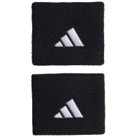 Muñequeras Adidas Negro Blanco 2 Unidades  Oferta + Barato