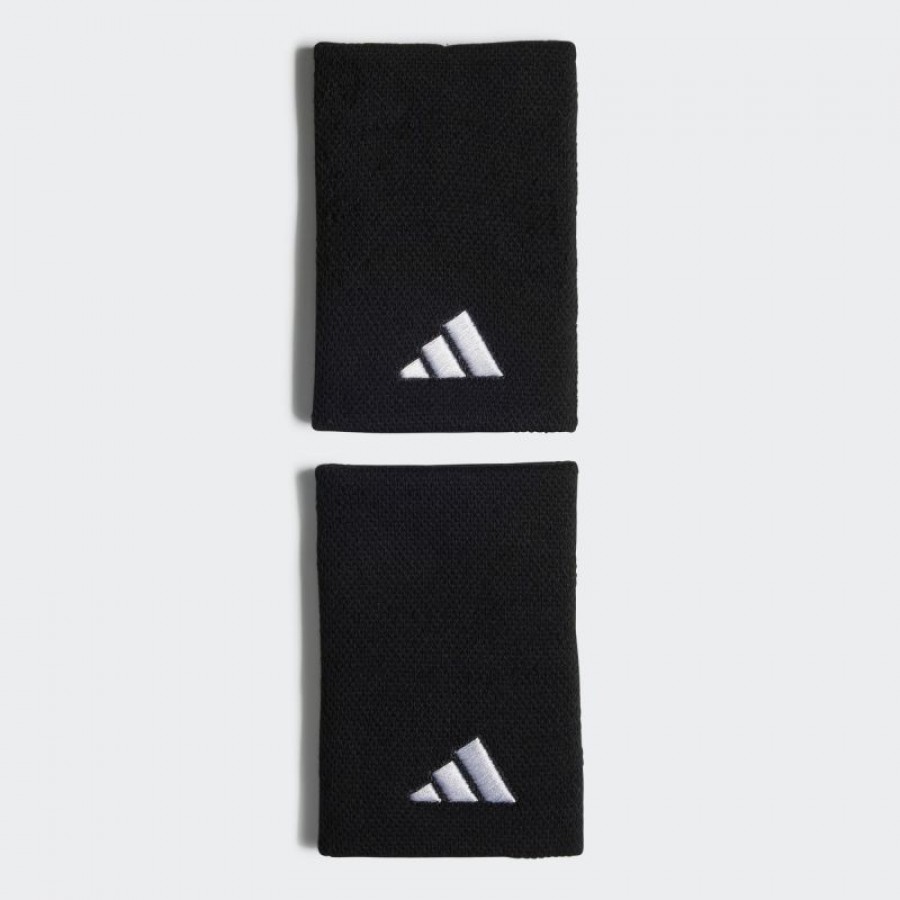 Muñequeras Adidas Negro Grande 2 Unidades  Oferta + Barato