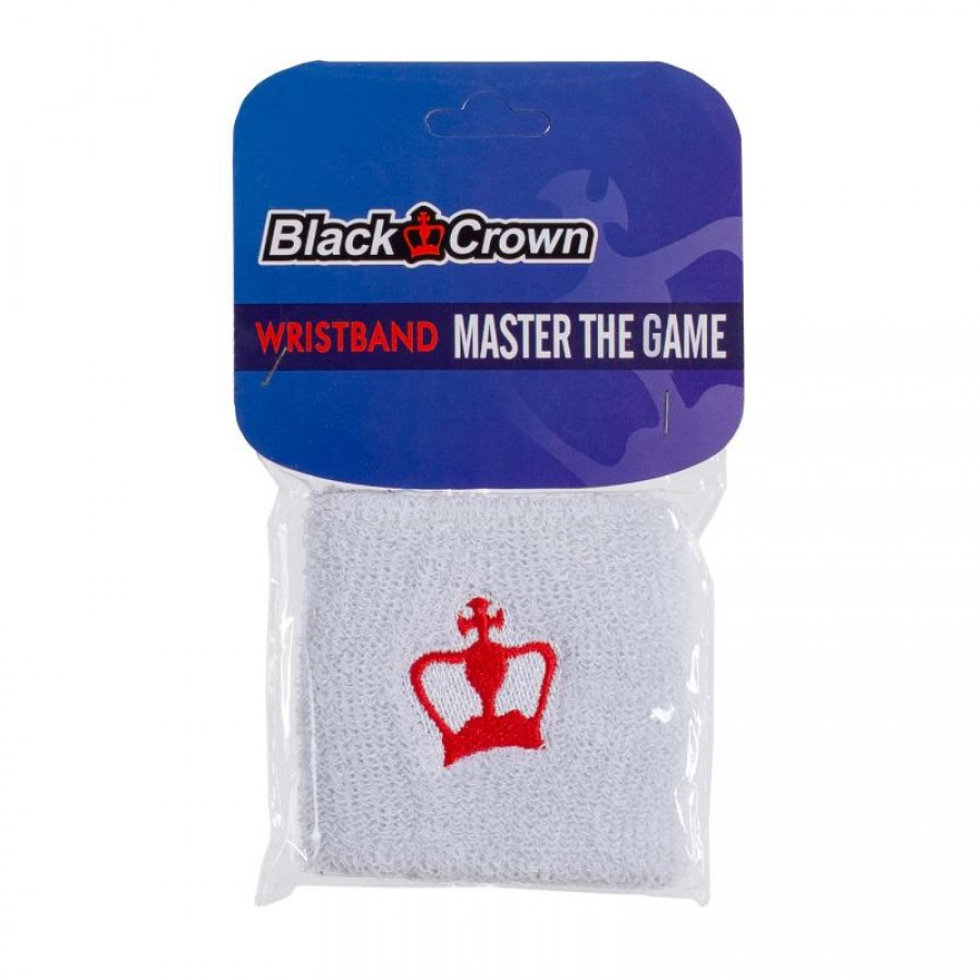 Black Crown Short White Wristbands 1 Unit  Offer + Cheap