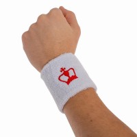 Black Crown Short White Wristbands 1 Unit  Offer + Cheap