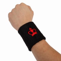Black Crown Short Black Wristbands 1 Unit  Offer + Cheap