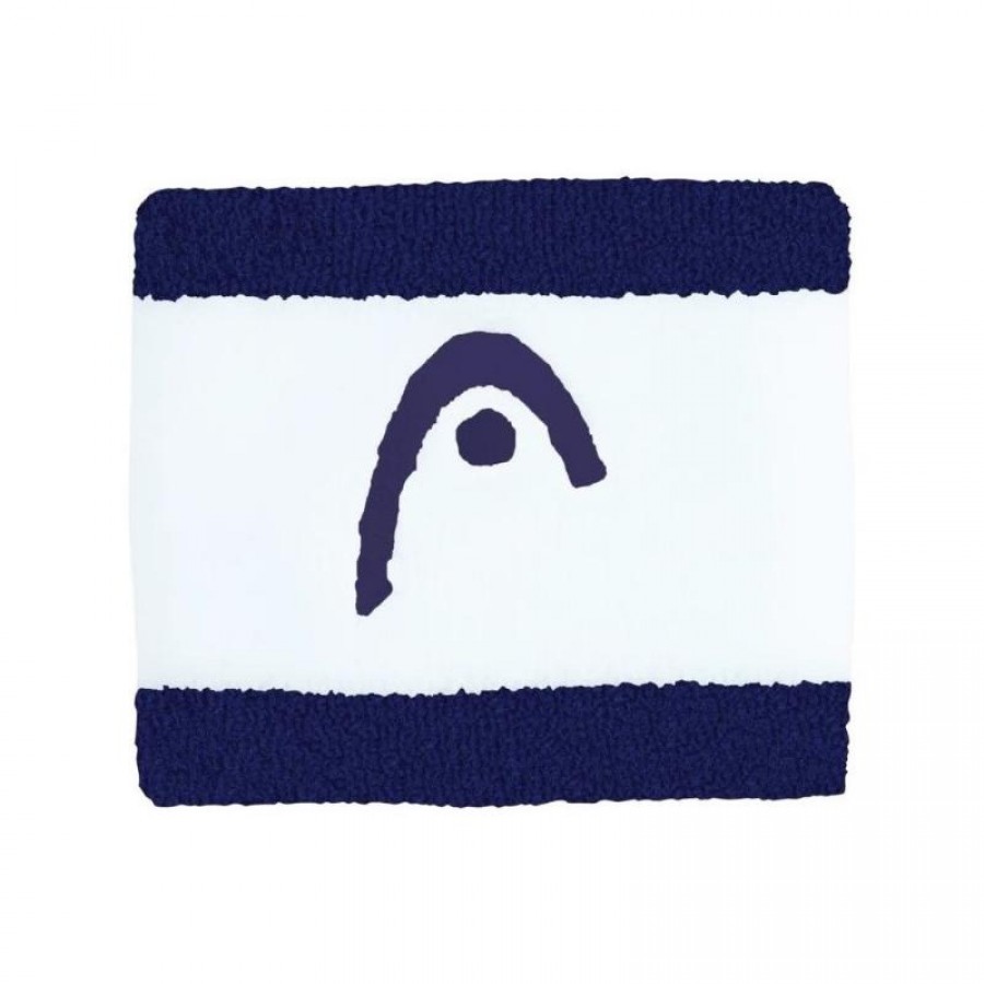 Head Striped 2.5 Navy Blue White Wristbands 2 Units  Offer + Cheap