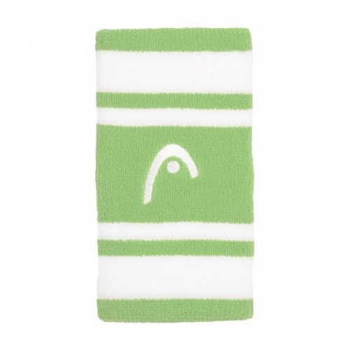 Munequeras Head Striped 5 Verde Blanco 2 Unidades Munequeras Head Striped 5 Verde Blanco 2 Unidades
