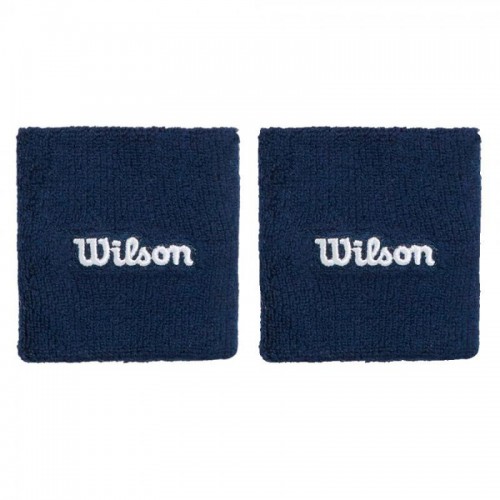 Wilson Navy Blue Wristbands 2 Units Wilson Navy Blue Wristbands 2 Units