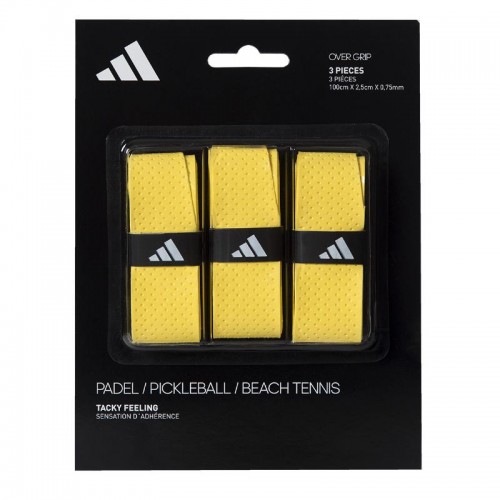 Overgrips Adidas Tacky Feeling Amarillo 3 Unidades Overgrips Adidas Tacky Feeling Amarillo 3 Unidades