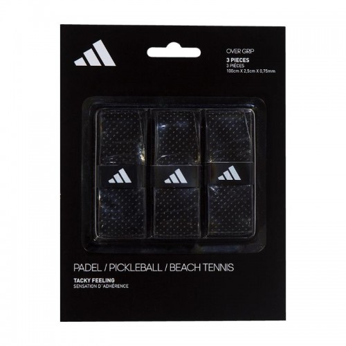 Overgrips Adidas Tacky Feeling Negro 3 Unidades Overgrips Adidas Tacky Feeling Negro 3 Unidades