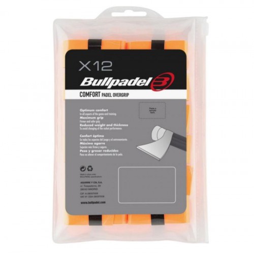 Overgrips Bullpadel Naranja Fluor 12 Unidades Overgrips Bullpadel Naranja Fluor 12 Unidades