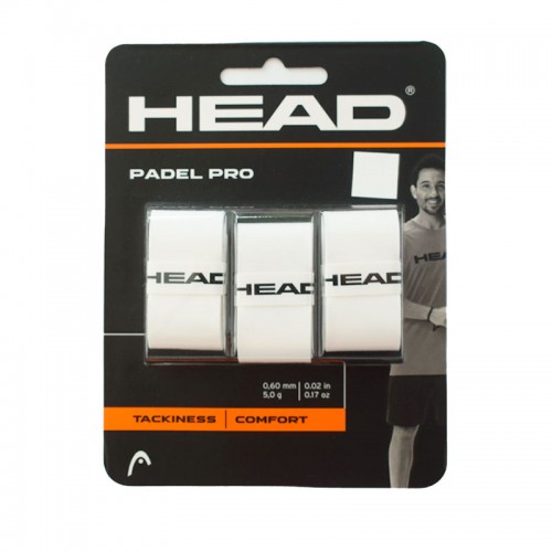 Overgrips Head Padel Pro Blancos 3 Unidades Overgrips Head Padel Pro Blancos 3 Unidades
