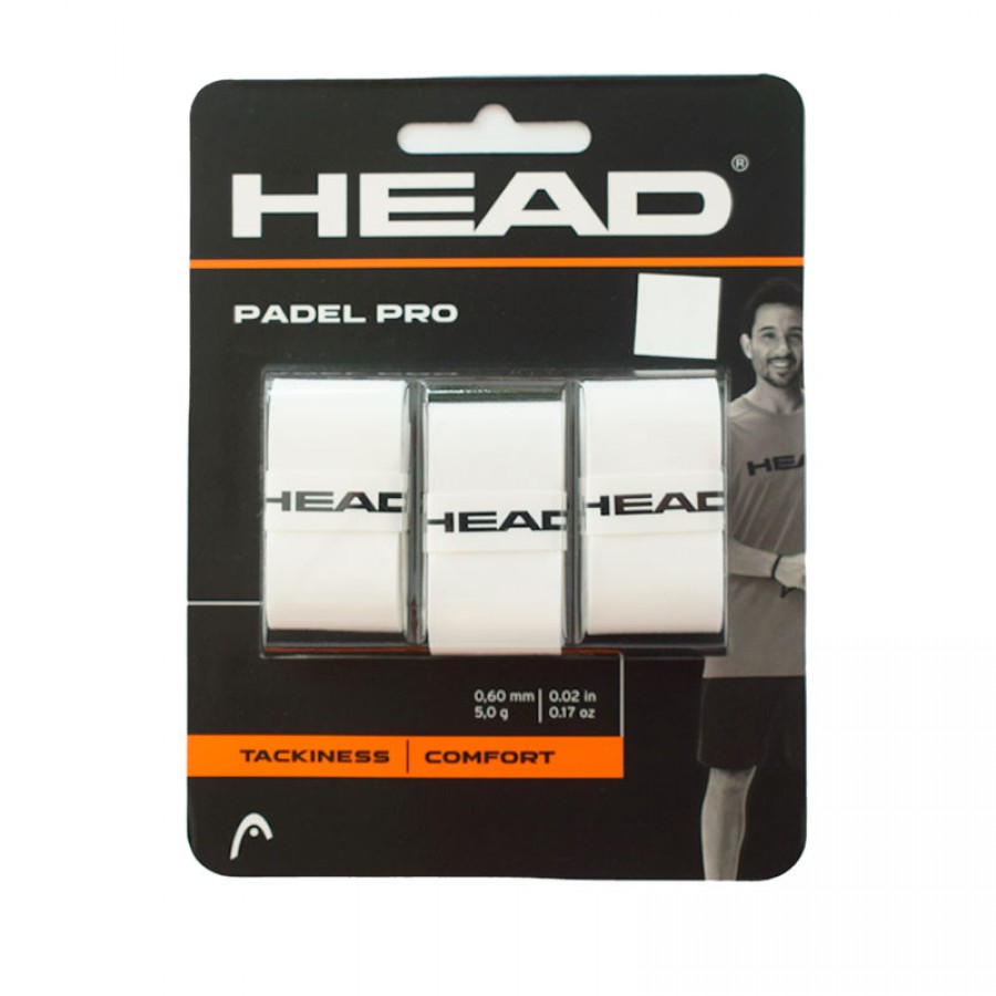 Overgrips Head Padel Pro Blancos 3 Unidades   Oferta + Barato