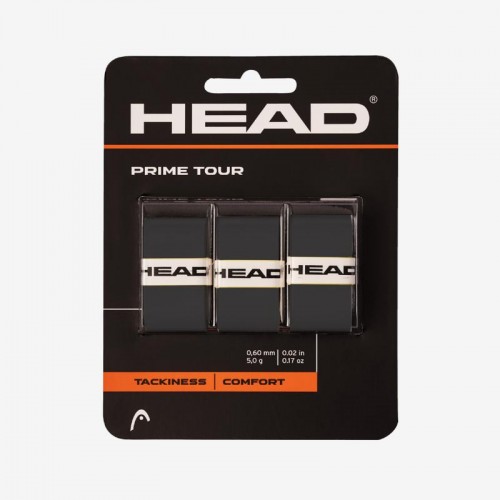 Overgrips Head Prime Tour Negro 3 Unidades Overgrips Head Prime Tour Negro 3 Unidades