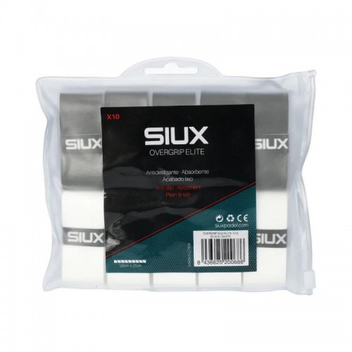 Siux Elite Blanc Noir Grips 10 unités