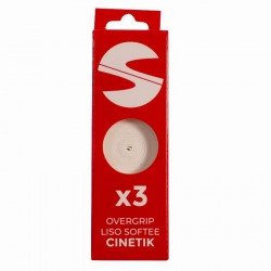 Overgrips Softee Cinetik Lisos Blanco 3 Unidades