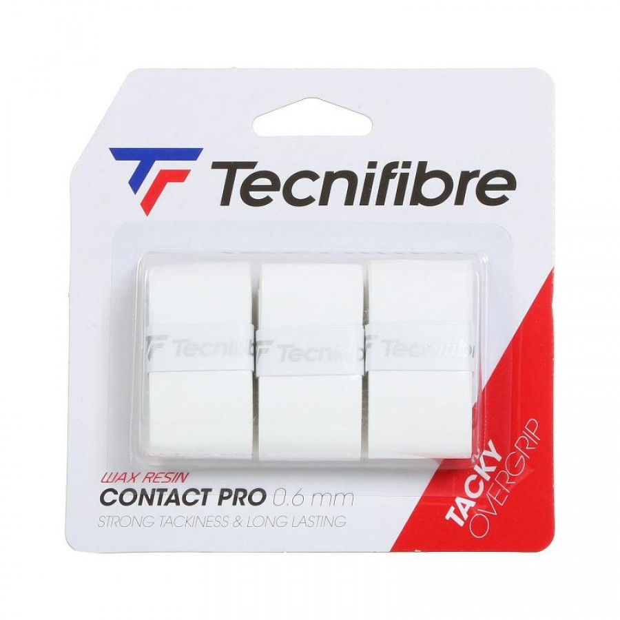 Overgrips Tecnifibre Contact Pro Blanco 3 Unidades  Offer + Cheap