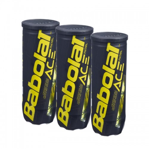 Pack of 3 bottles of Babolat Ace Padel Balls Pack of 3 bottles of Babolat Ace Padel Balls