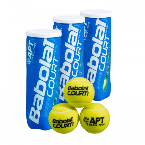 Pack 3 bottles of Babolat Court Padel Balls Pack 3 bottles of Babolat Court Padel Balls