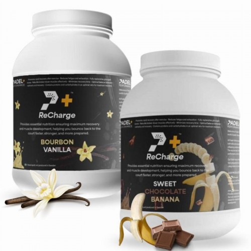 Pack Bote Padel Performance ReCharge Vainilla y Chocolate Banana Pack Bote Padel Performance ReCharge Vainilla y Chocolate Banana