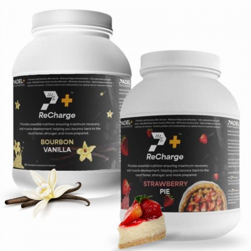 Pack Bote Padel Performance ReCharge Vainilla y Fresa Pack Bote Padel Performance ReCharge Vainilla y Fresa