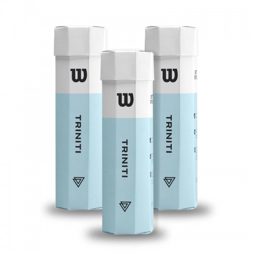 Pack de 3 Botes de 4 Pelotas Wilson Triniti Pack de 3 Botes de 4 Pelotas Wilson Triniti