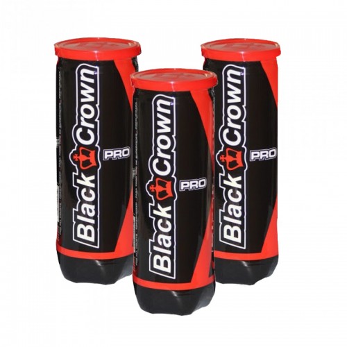 Pack of 3 Black Crown Ball Canisters Pack of 3 Black Crown Ball Canisters