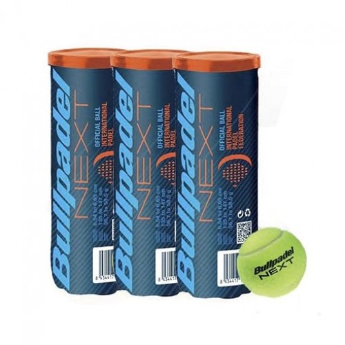 Pack de 3 Botes de Pelotas Bullpadel FIP Next Pack de 3 Botes de Pelotas Bullpadel FIP Next