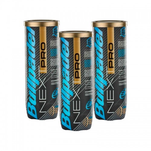 Pack de 3 Botes de Pelotas Bullpadel FIP Next Pro Pack de 3 Botes de Pelotas Bullpadel FIP Next Pro