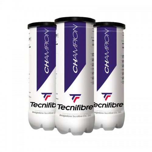 Pack of 3 Tecnifibre Champion Ball Canisters