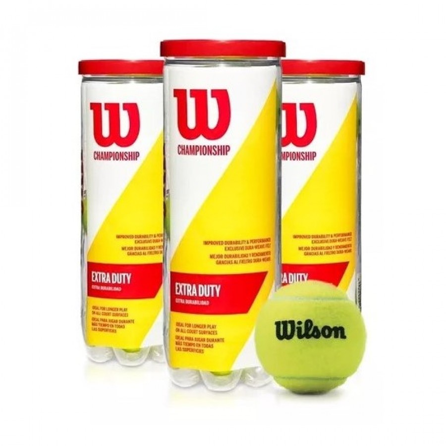 Confezione da 3 gommoni a pellet Wilson Championship Extra Duty  Offerta + Economico