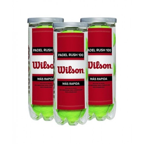 Pack of 3 Cans of Wilson Rush 100 Balls Pack of 3 Cans of Wilson Rush 100 Balls