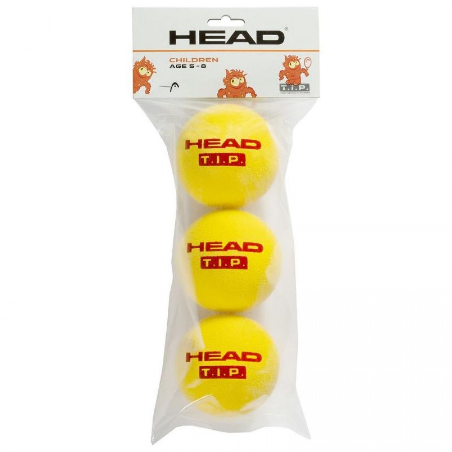 Confezione da 3 Palle Rosse Head T.I.P.  Offerta + Economico