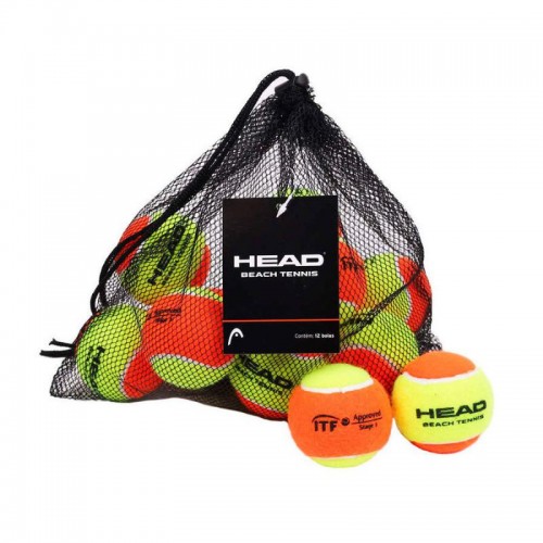 Pack Head Pelotas Beach Tenis 12 Unidades Pack Head Pelotas Beach Tenis 12 Unidades