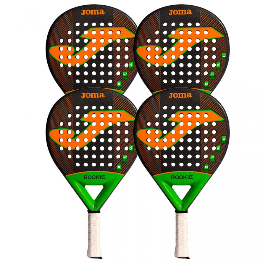Pack Joma Rookie Negro Naranja  X4  Oferta + Barato