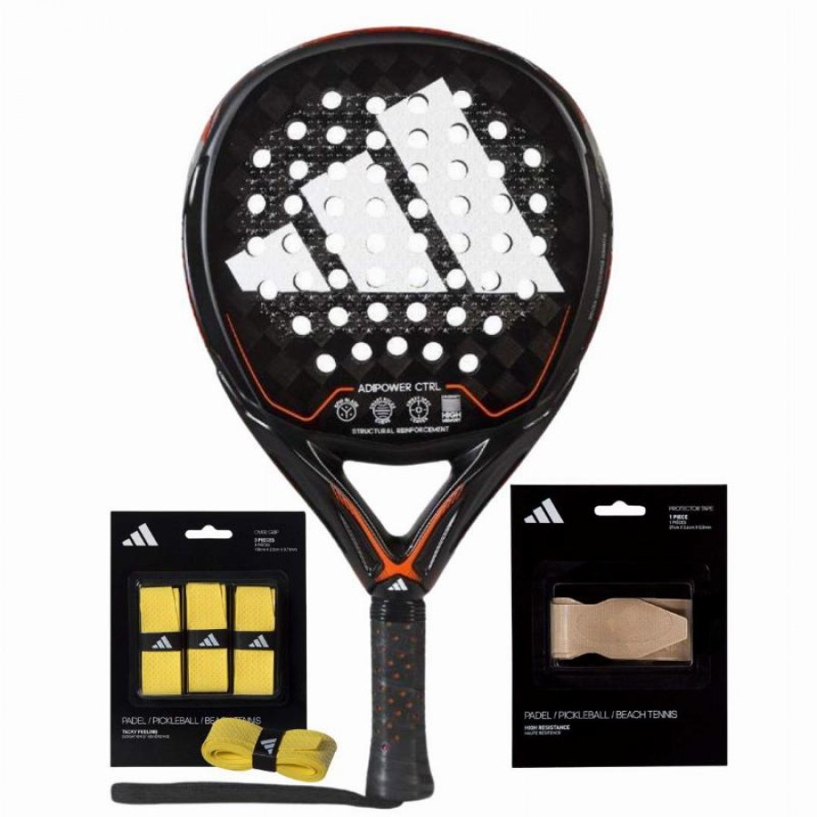 Pack Pala Adidas Adipower Control 3.2 2023 con Overgrips y Protector  Oferta + Barato