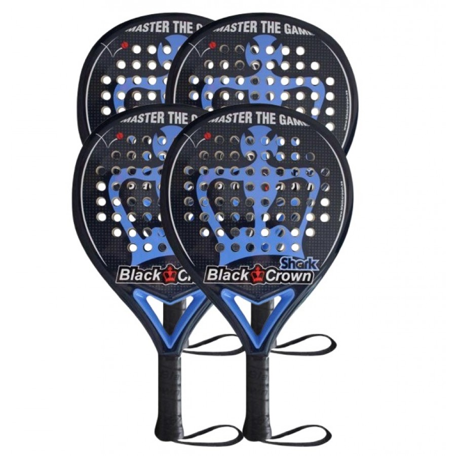 Pack Pala Black Crown Shark x4  Oferta + Barato