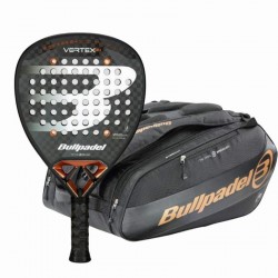 Pack Pala Bullpadel Juan Tello Vertex 04 2025 con Paletero