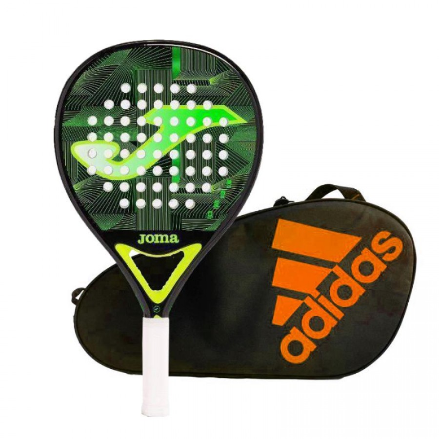 Pack Pala Joma Open Negro Verde Fluor  Oferta + Barato