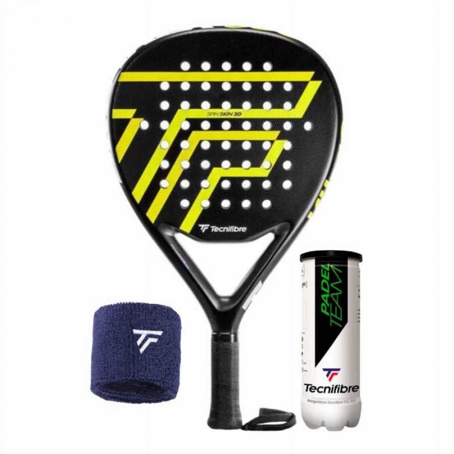 Pack Raquete Tecnifibre Wall Breaker 360 com Pulseira e Bolas  Oferta + Barato