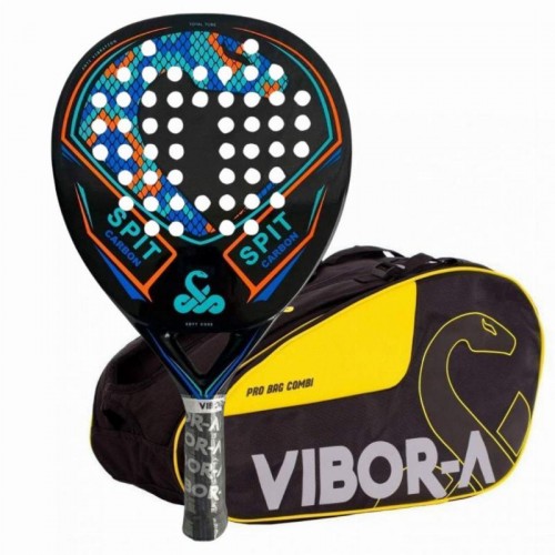 Pack of Vibora Spit Carbon Racket and Padel Racket Bag Pack of Vibora Spit Carbon Racket and Padel Racket Bag