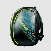 Paletero Cartri Raa Black Yellow Fluor  PADELPOINT Paletero Cartri Raa Black Yellow Fluor