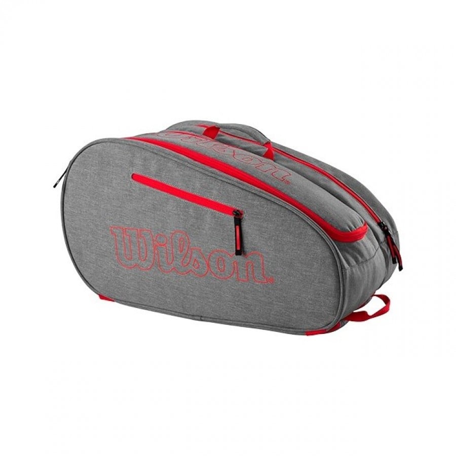 Wilson Team Borsa Racchette Grigio Rosso  Offerta + Economico