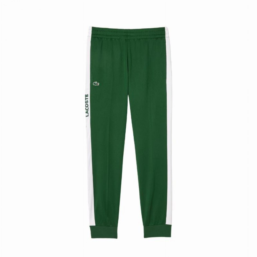 Pantalon Lacoste Tenis Verde Blanco  Oferta + Barato