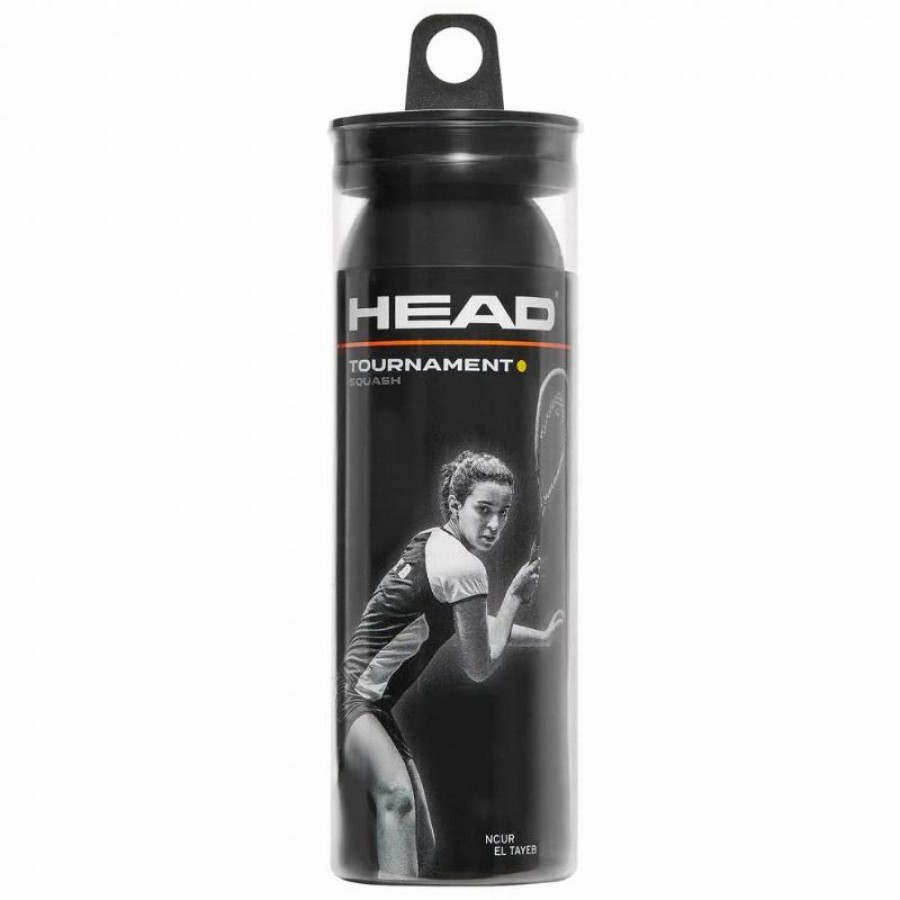 Squash Head Tournament Palla Punto Giallo 3 Unita  Offerta + Economico