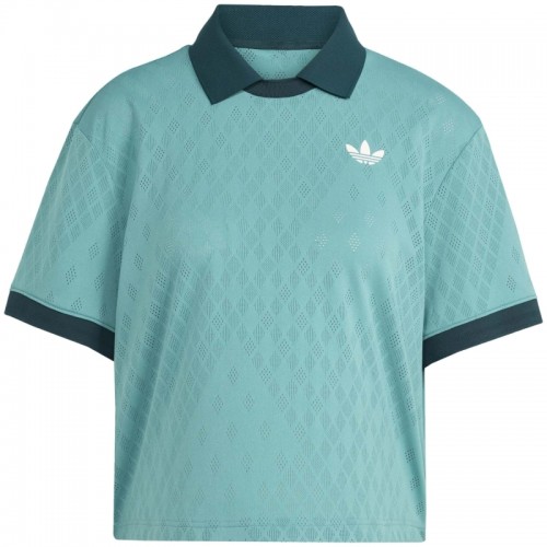 Adidas Original Pro London Turquoise Women''s Polo Adidas Original Pro London Turquoise Women''s Polo
